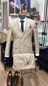 3-delig Pak Beige